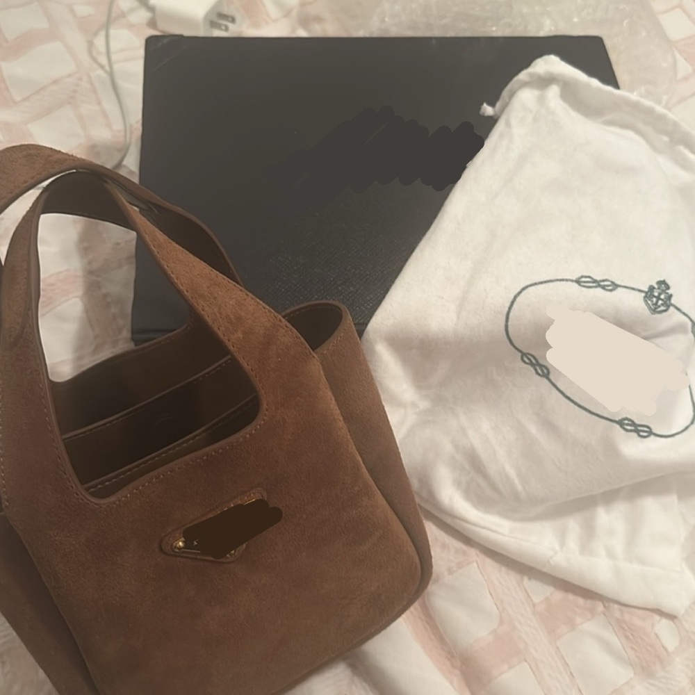 Brown mini suede bag (brand new)